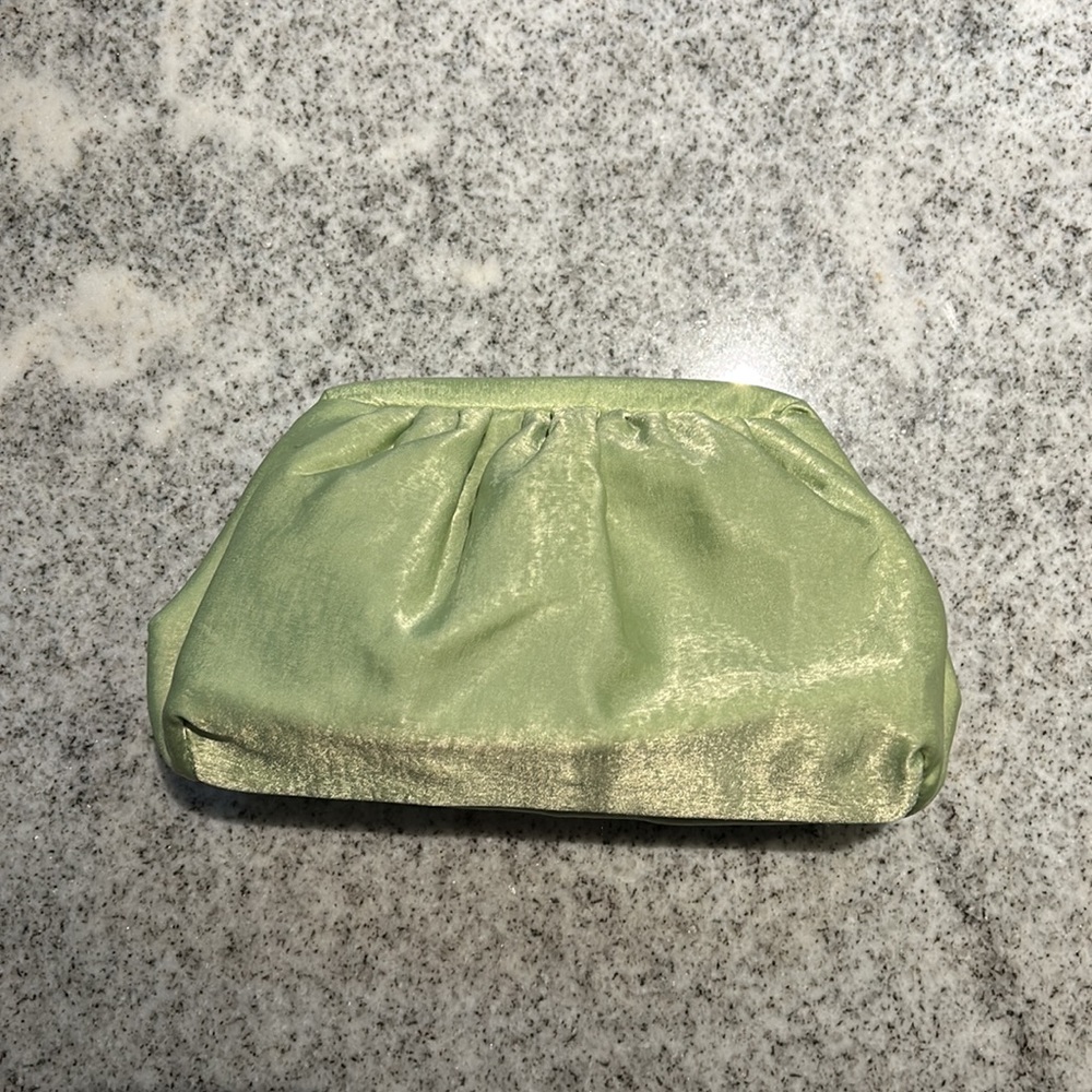 ASOS green clutch
